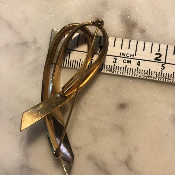 Vtg Rodi & Weinenberger 1/40 12kt RGP MCM Clip on Earrings & Brooch Set - Picture 6 of 8